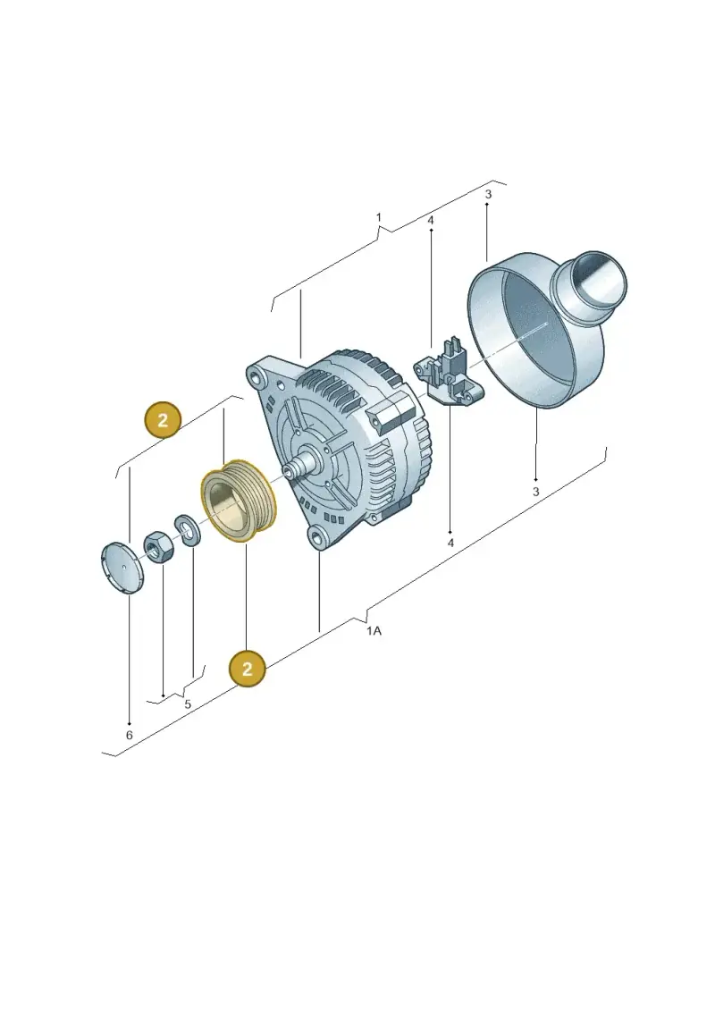 06F903119A — Audi A3 Sportback (2008-2013) diagram 635903000, position 2