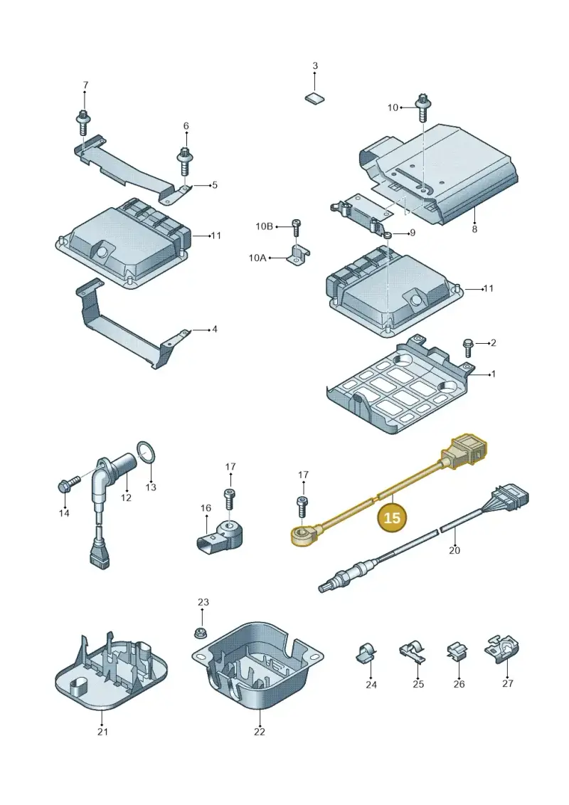 06F905377 — Audi TTS Coupe 2.0 (2010-2014) diagram 609906000, position 15