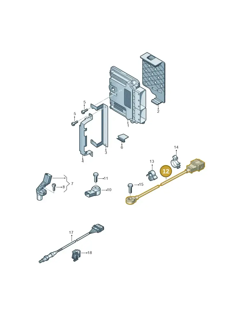 06F905377 — Audi A1 Sportback (2010-2015) diagram 708906000, position 12