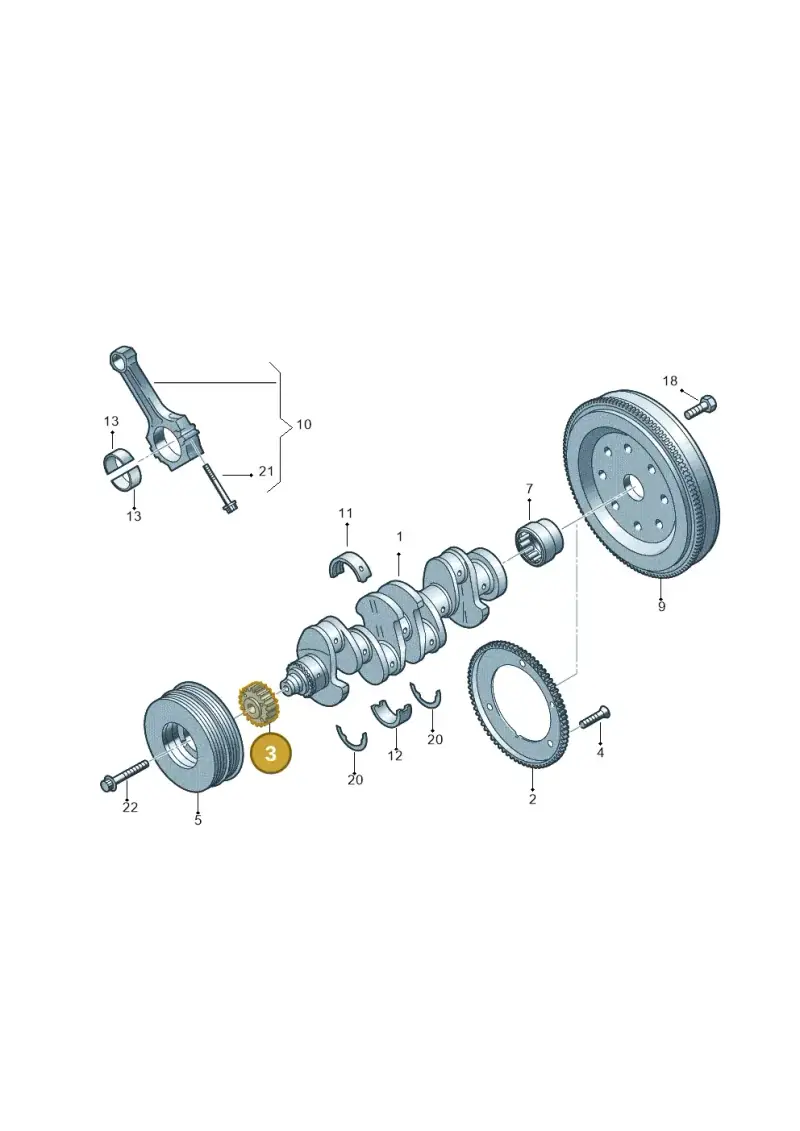 06H105209AT — Audi A3 Sportback (2019-2021) diagram 746105150, position 3