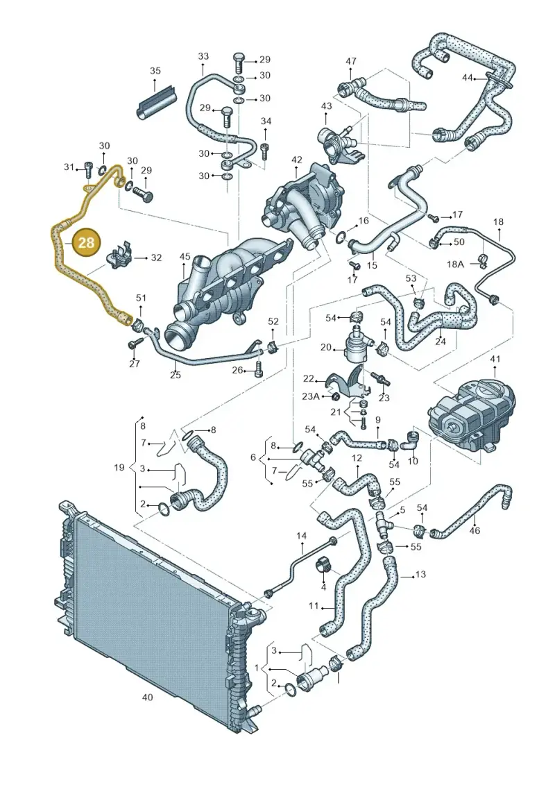 06H121492D — Audi A6 2.0 tdi (2010-2015) diagram 717121110, position 28
