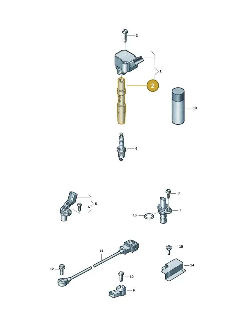 06H905199C — Audi A8L (2017-2022) diagram 849905001, position 2
