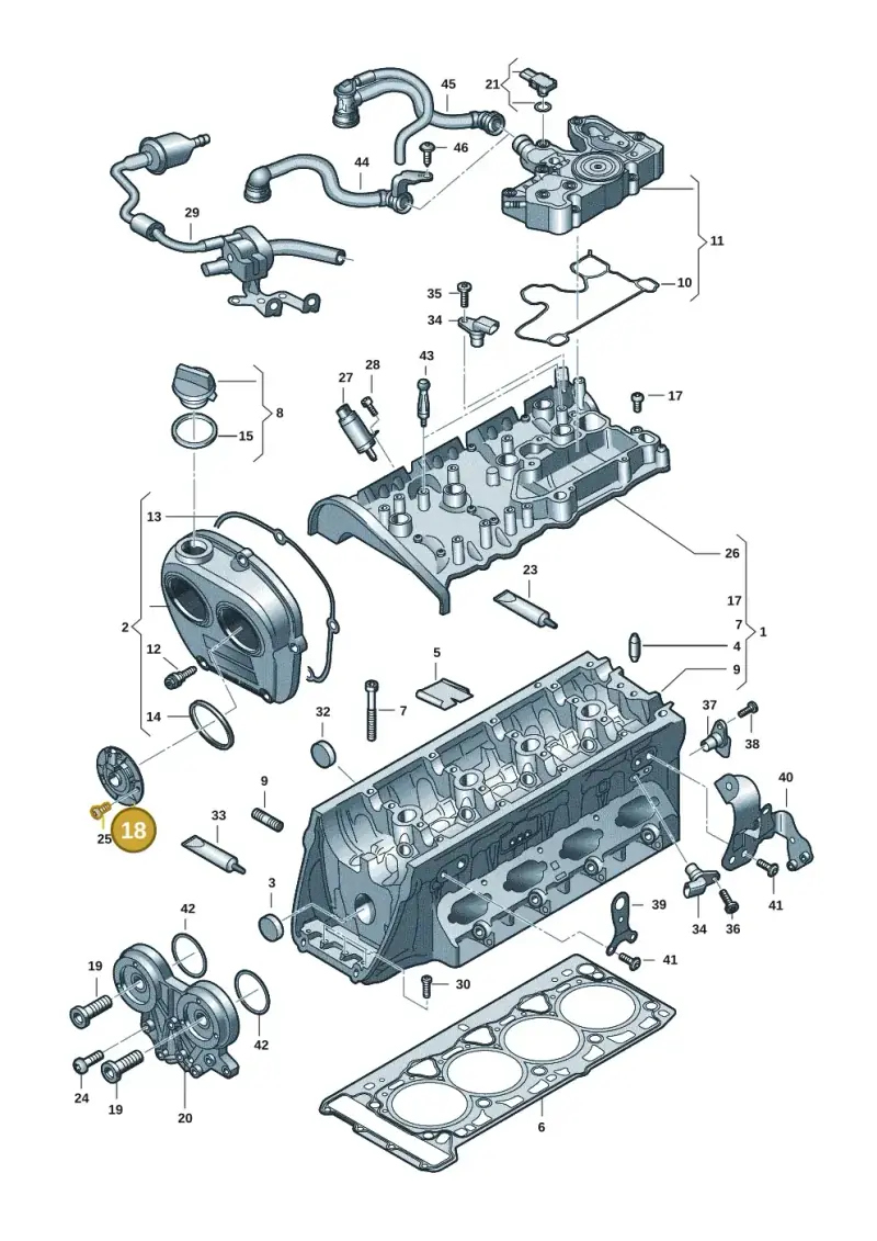 06J109259C — Audi Q3 quattro (2018-2019) diagram 597103031, position 18
