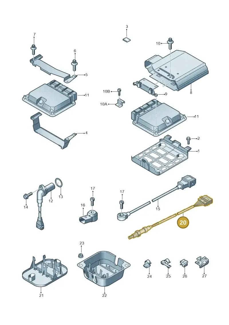 06J906262AA — Audi TTS Coupe 2.0 (2010-2014) diagram 609906000, position 20