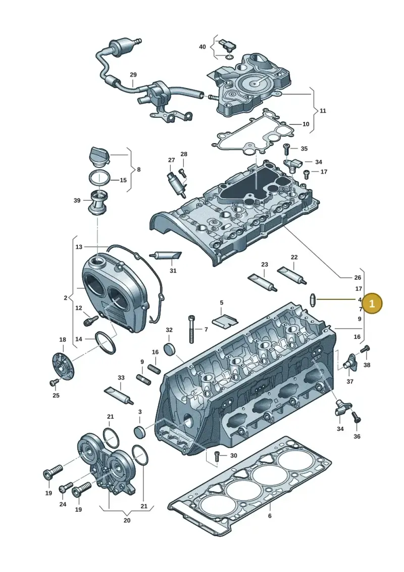 06K103063CM — Audi A7 Sportback (2018-) diagram 896103271, position 1