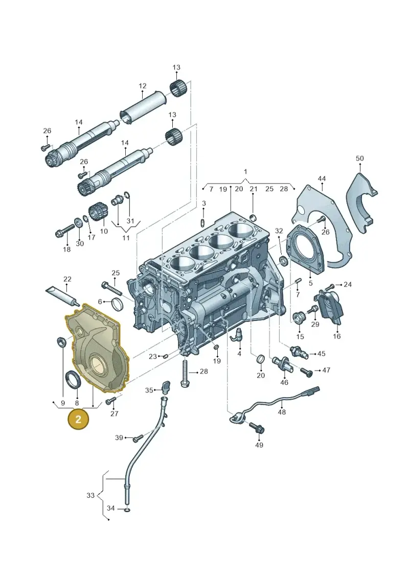 06K109210AF — Audi A6 2.0 (2018-) diagram 430103012, position 2