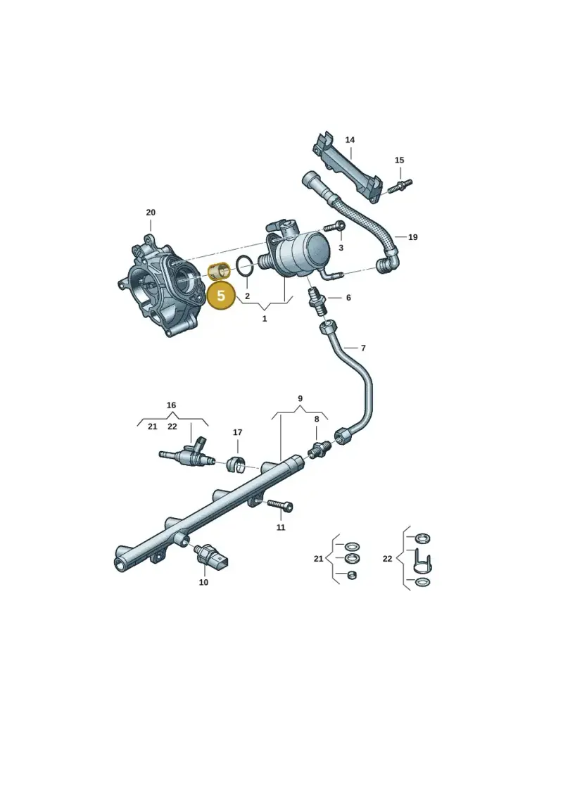 06K109311 — Audi Q5 (2016-2020) diagram 849133076, position 5