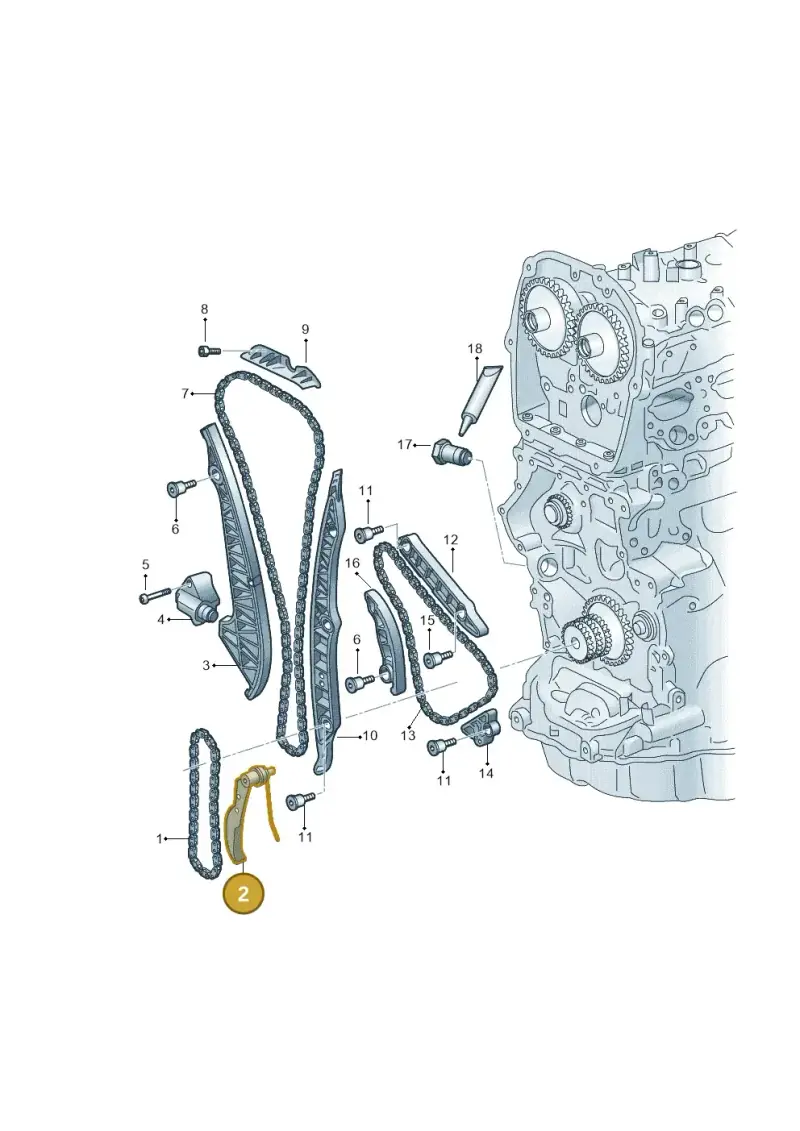 06K109507R — Audi A3 Sportback (2019-2021) diagram 596109042, position 2