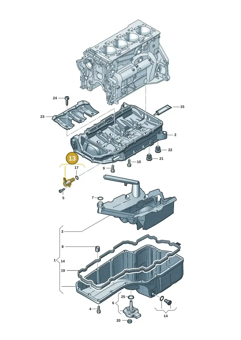 06K115243L — Audi Q8 Quattro 3,0 (2018-) diagram 848103131, position 13