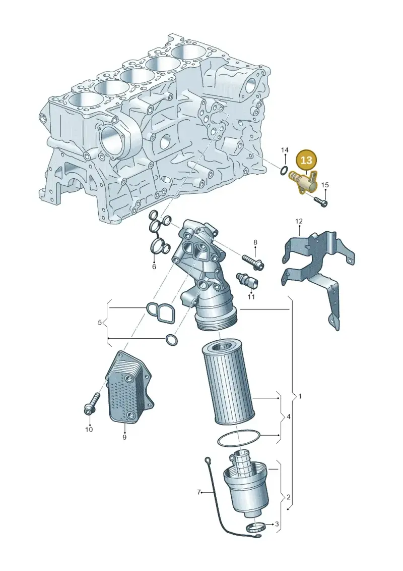 06K115243L — Audi RSQ3 Sportback (2019-2024) diagram 898115200, position 13