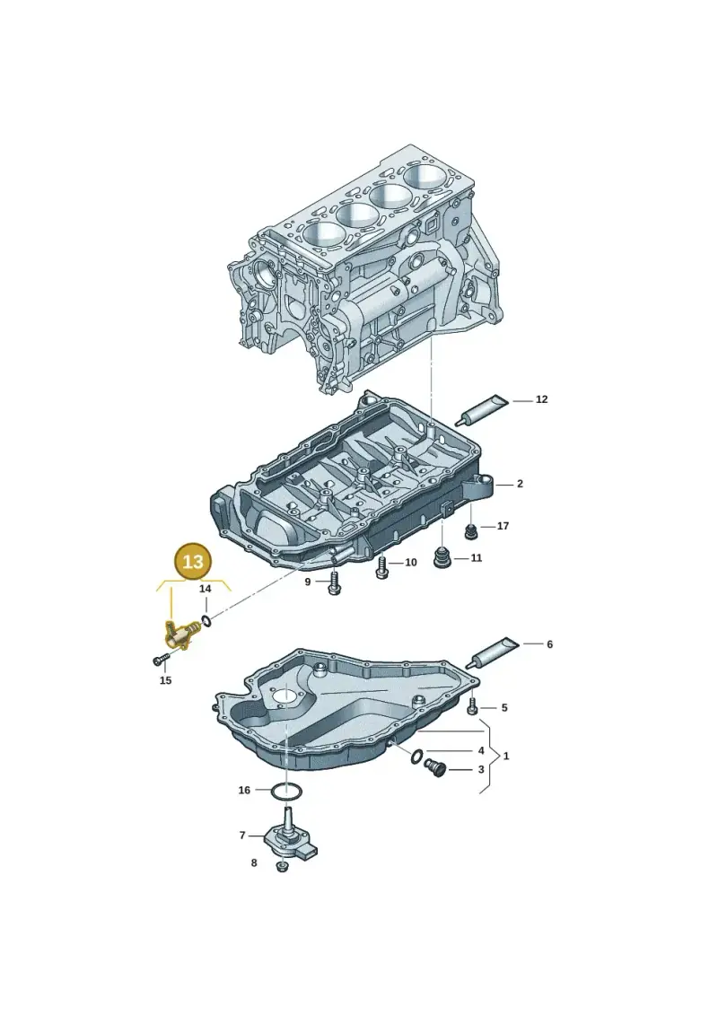 06K115243L — Audi A5 Limo 2.0 (2024-) diagram 5h0103017, position 13