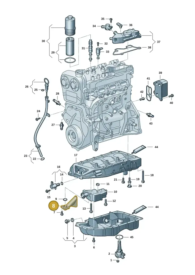 06K115251AD — Audi A3 Sportback (2019-2021) diagram 596103015, position 8
