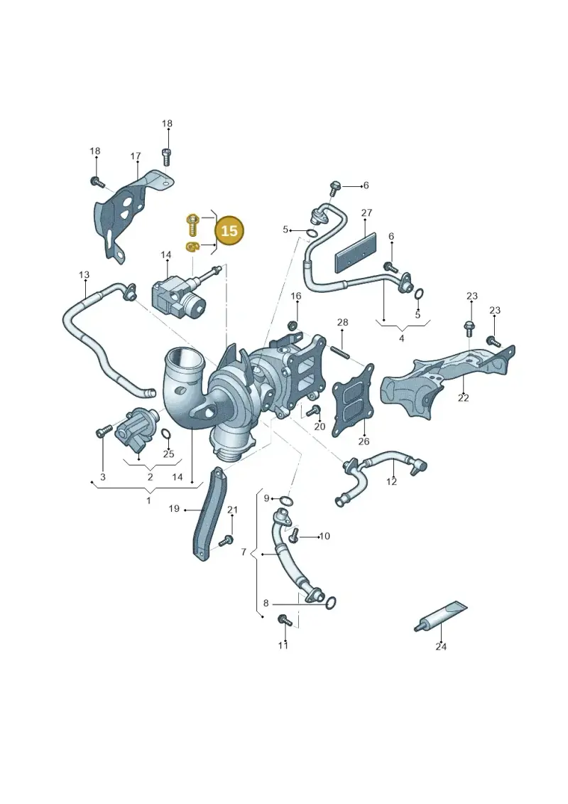 06K198129 — Audi A7 (2021-) diagram 251145500, position 15