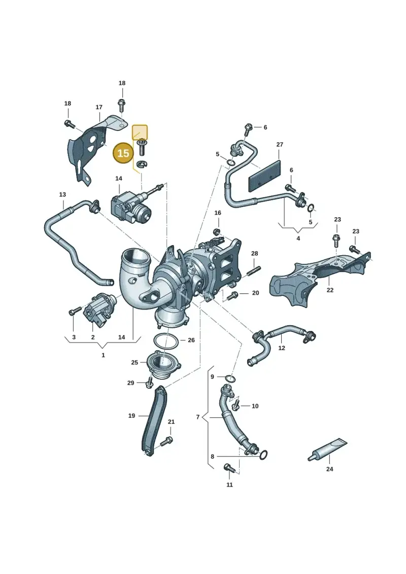 06K198129 — Audi Q8 Quattro 3,0 (2018-) diagram 848145201, position 15