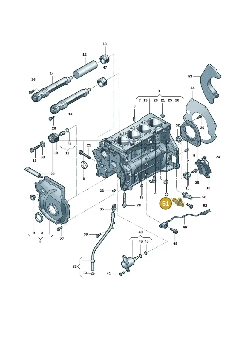 06K906433D — Audi A7 (2021-) diagram 4kg103010, position 51