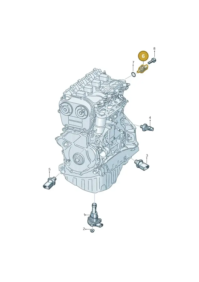 06K907637B — Audi A3 Sportback (2016-2020) diagram 745919500, position 6