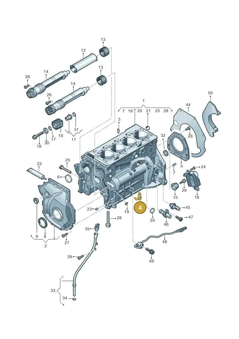 06L103154K — Audi A6 2.0 (2018-) diagram 430103012, position 4