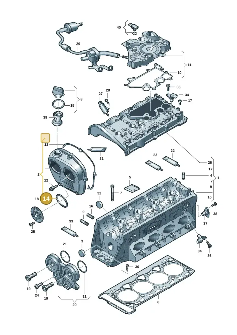 06L103583C — Audi A7 Sportback (2018-) diagram 896103271, position 14