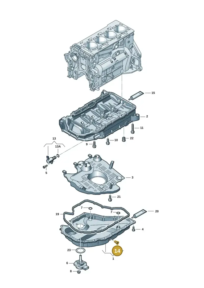 06L103801D — Audi A3 Sportback (2019-2021) diagram 597103022, position 14