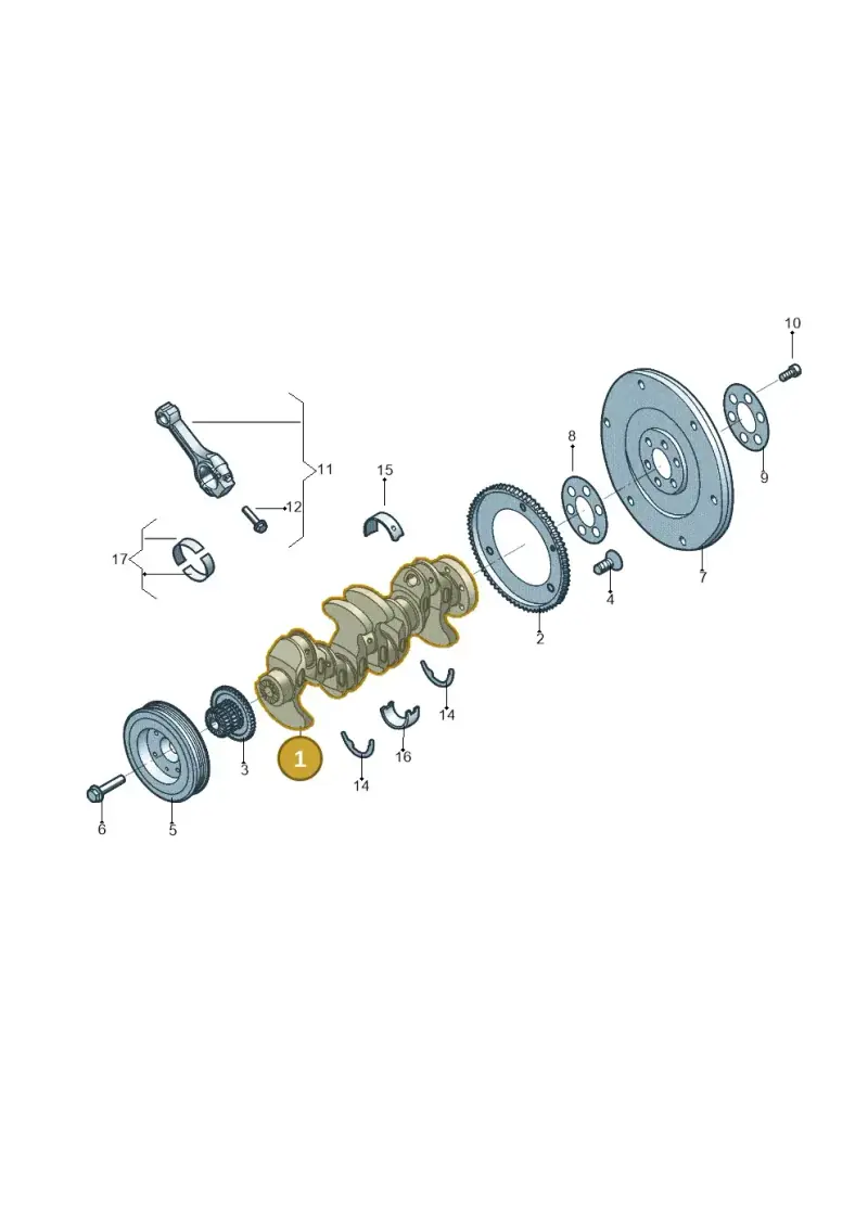 06L105101D — Audi Q3 quattro (2018-2019) diagram 833105080, position 1