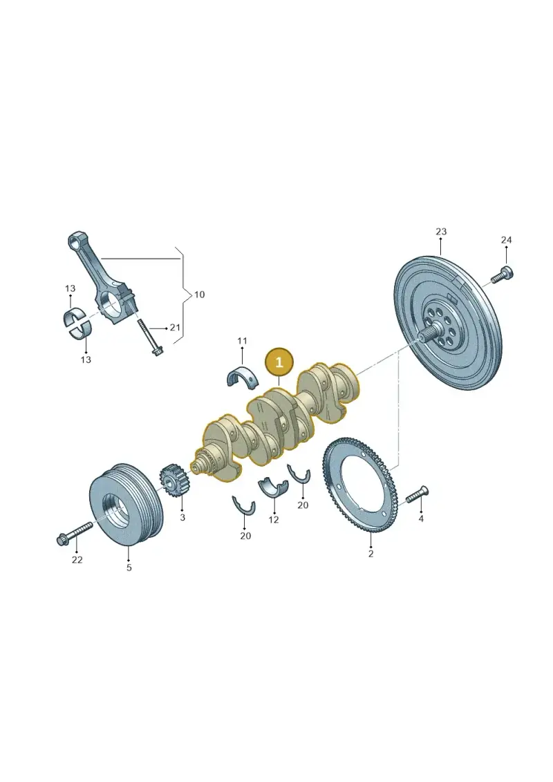 06L105101D — Audi A6 2.0 (2018-) diagram 896105011, position 1
