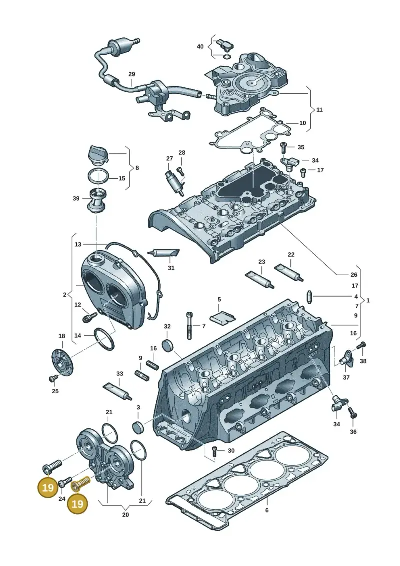 06L109257H — Audi A7 Sportback (2018-) diagram 896103271, position 19