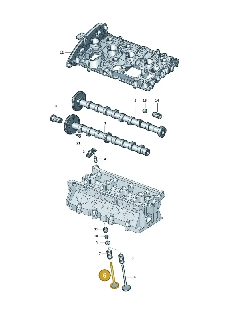 06L109601F — Audi A5 Limo 2.0 (2024-) diagram 849109091, position 5