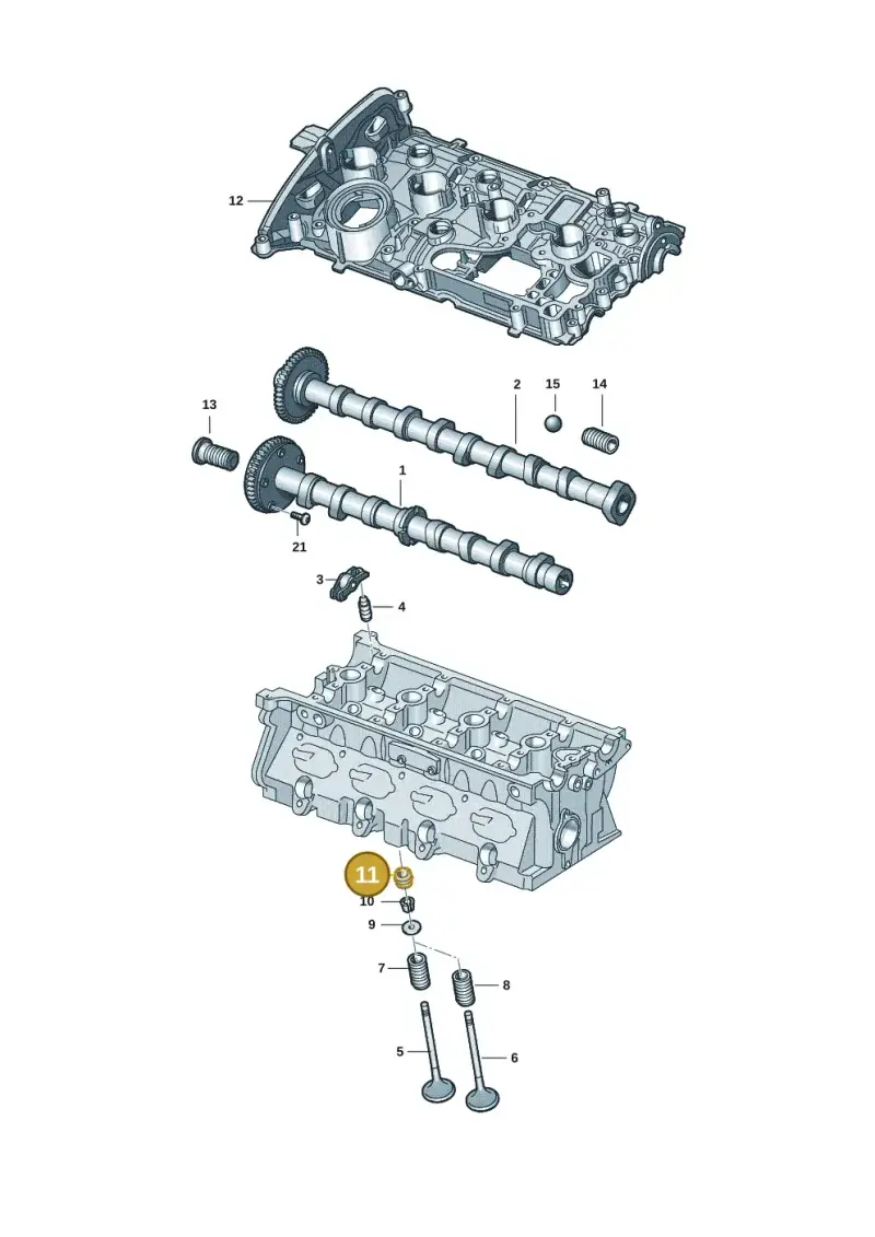 06L109675C — Audi A5 Limo 2.0 (2024-) diagram 849109091, position 11
