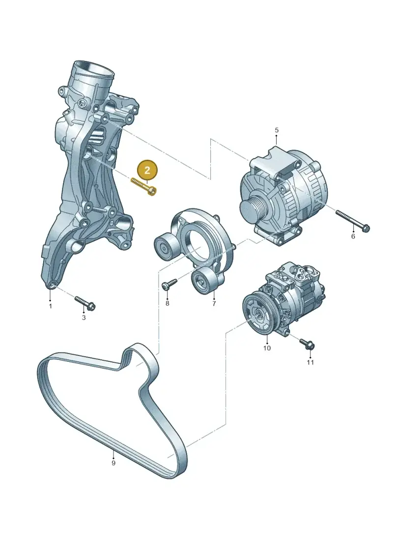 06L115441 — Audi A5 Limo 2.0 (2024-) diagram 849903300, position 2