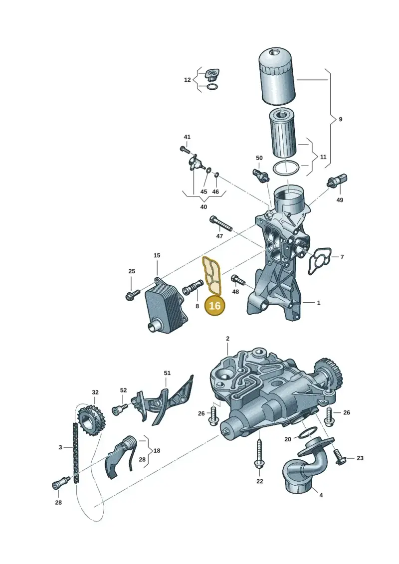 06L117070 — Audi A5 Limo 2.0 (2024-) diagram 849115017, position 16
