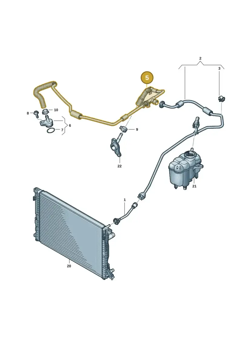 06L121081AF — Audi Q8 Quattro 3,0 (2018-) diagram 859121211, position 5