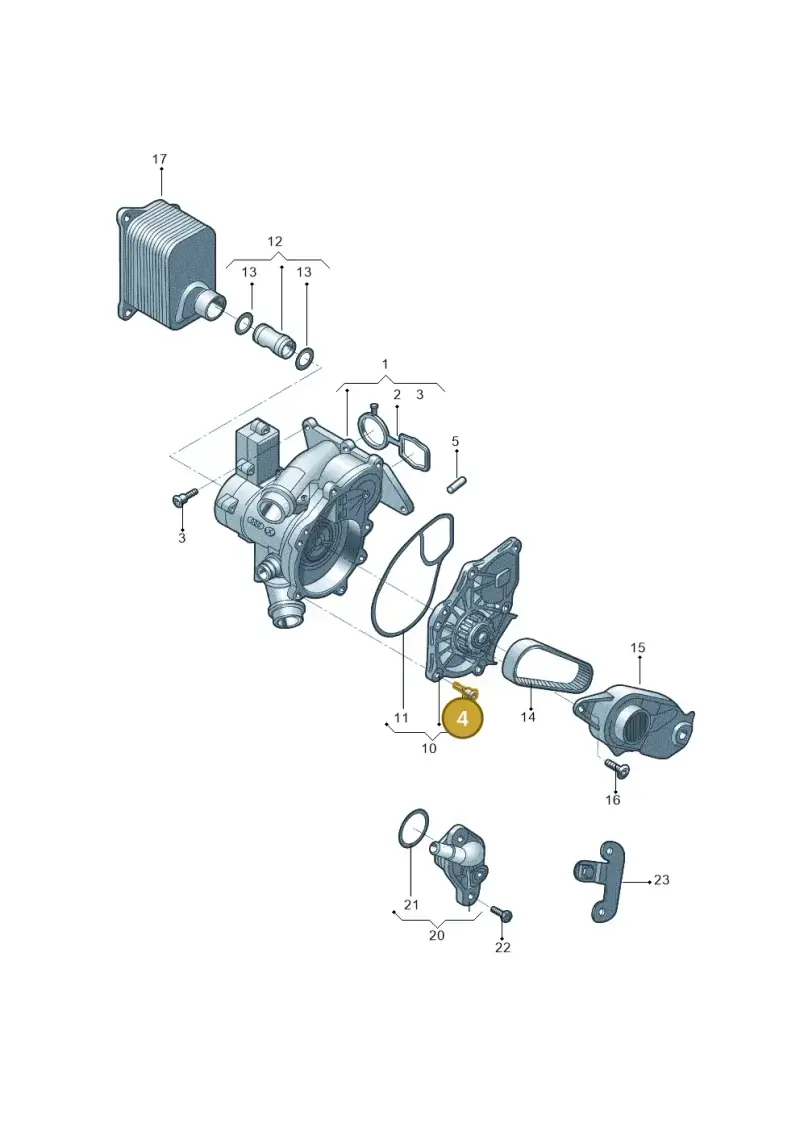 06L121441C — Audi A7 (2021-) diagram 852121650, position 4