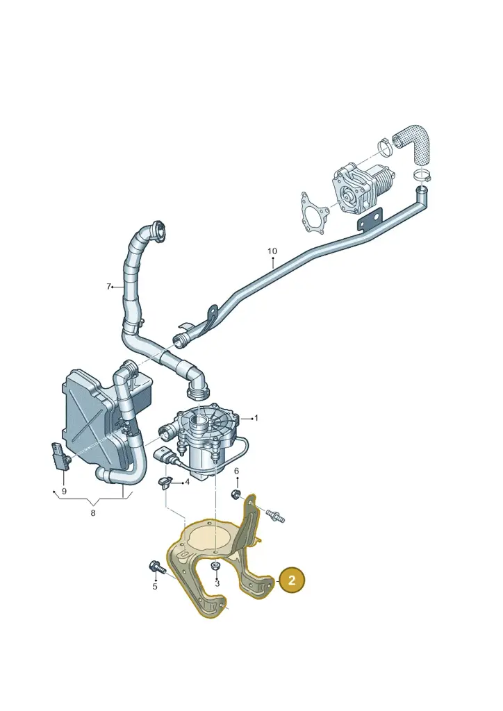 06L131337F — Audi Q8 Quattro 3,0 (2018-) diagram 430131100, position 2