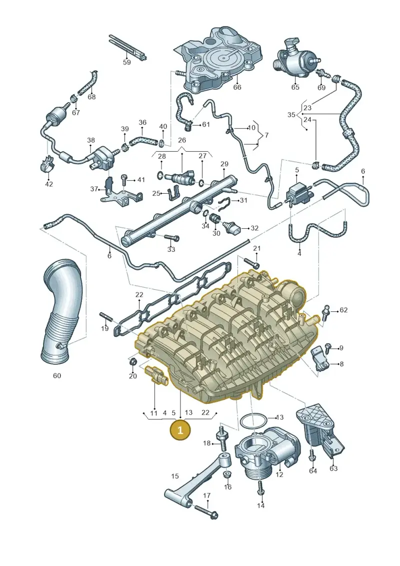 06L133201DM — Audi A6 2.0 (2018-) diagram 798133160, position 1