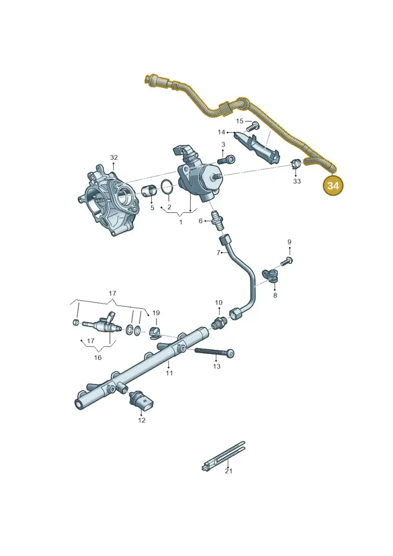 06L133986AA — Audi Q8 Quattro 3,0 (2018-) diagram 429133022, position 34