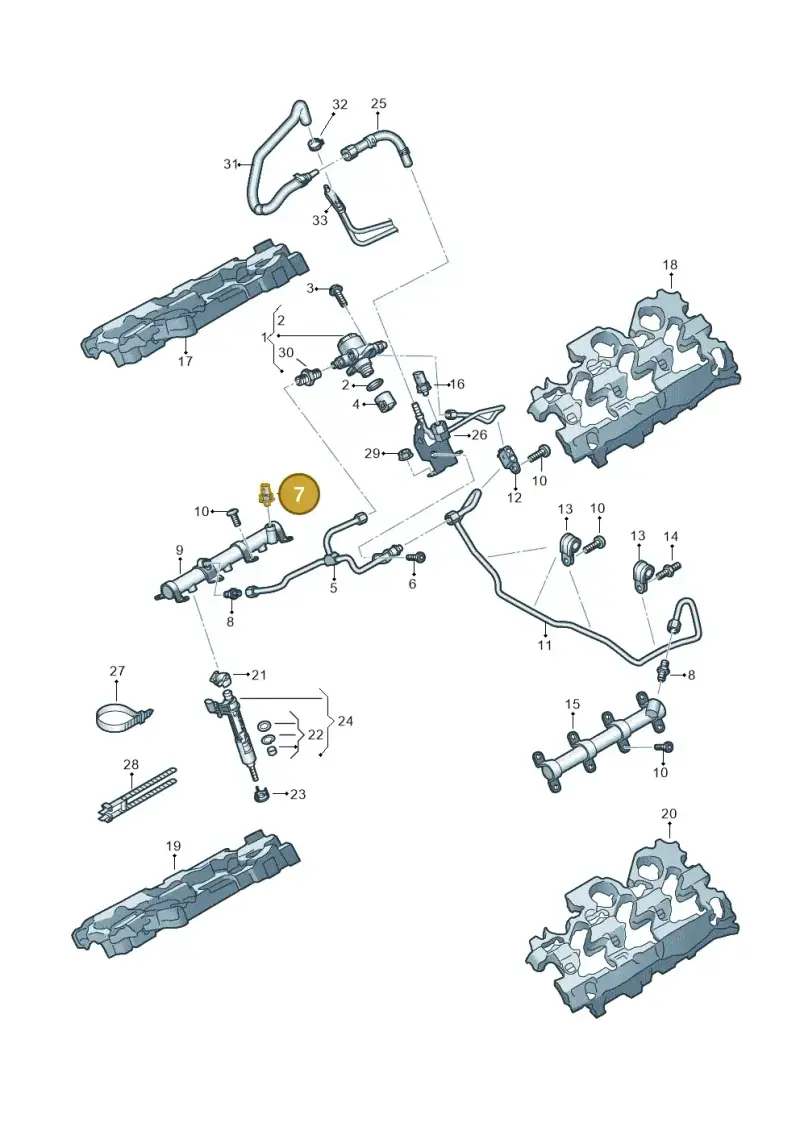 06L906054E — Audi Q8 Quattro 3,0 (2018-) diagram 439133150, position 7