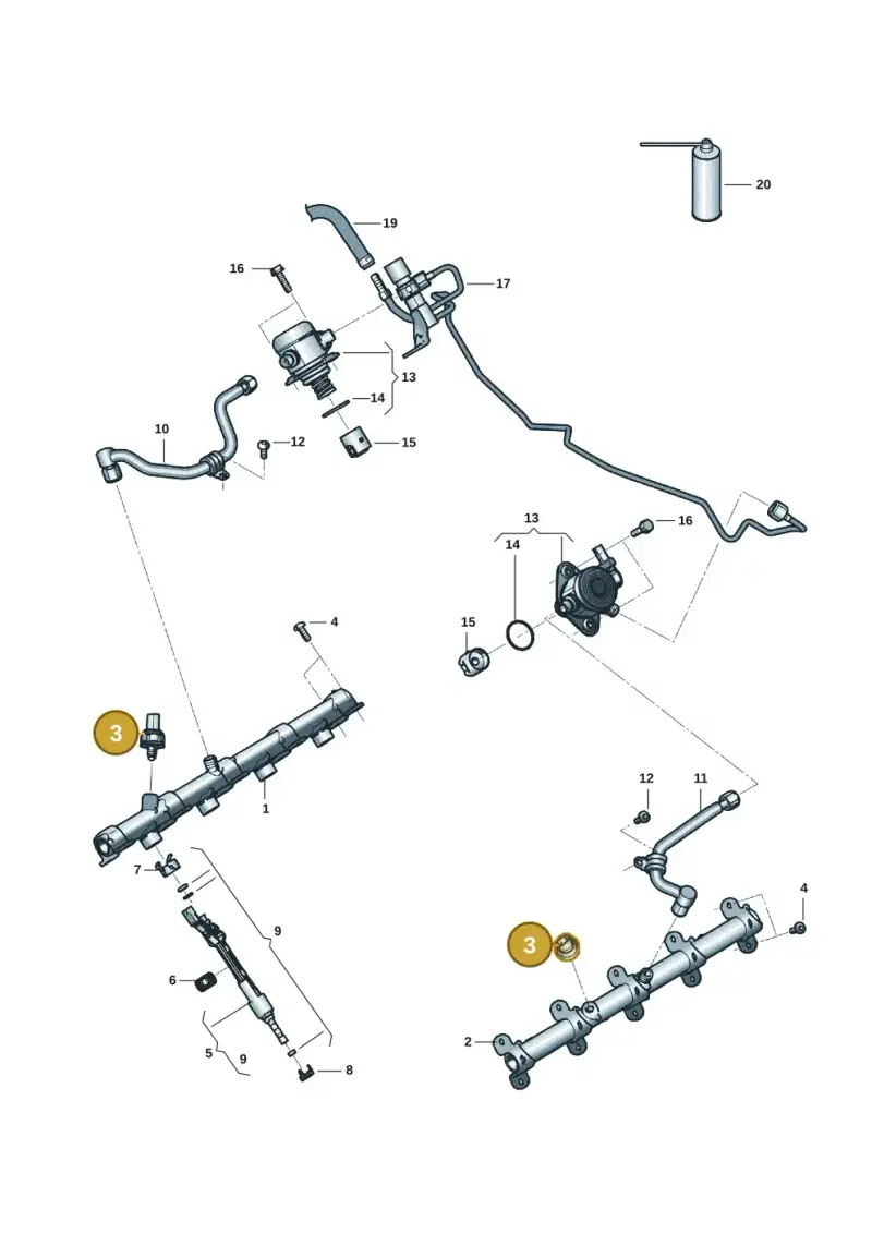 06L906054E — Audi RS6 Avant (2019-) diagram 537133088, position 3