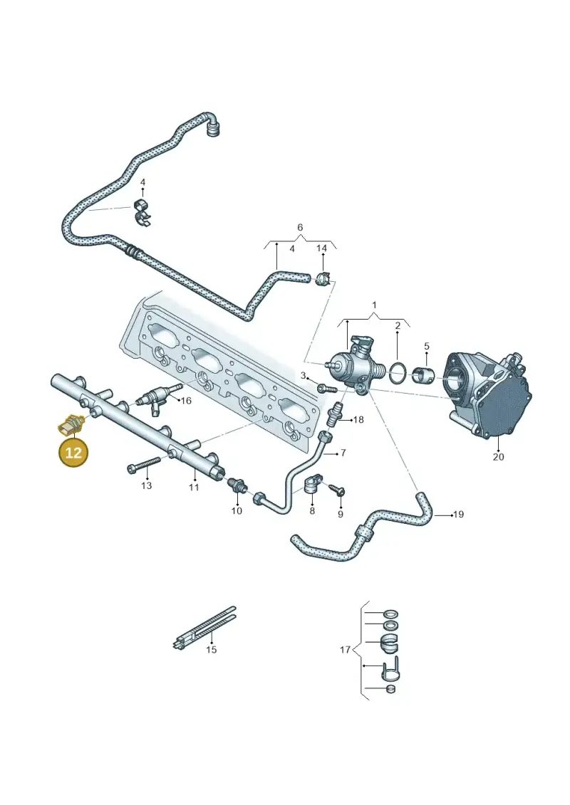 06L906054E — Audi A3 Sportback (2019-2021) diagram 884133600, position 12