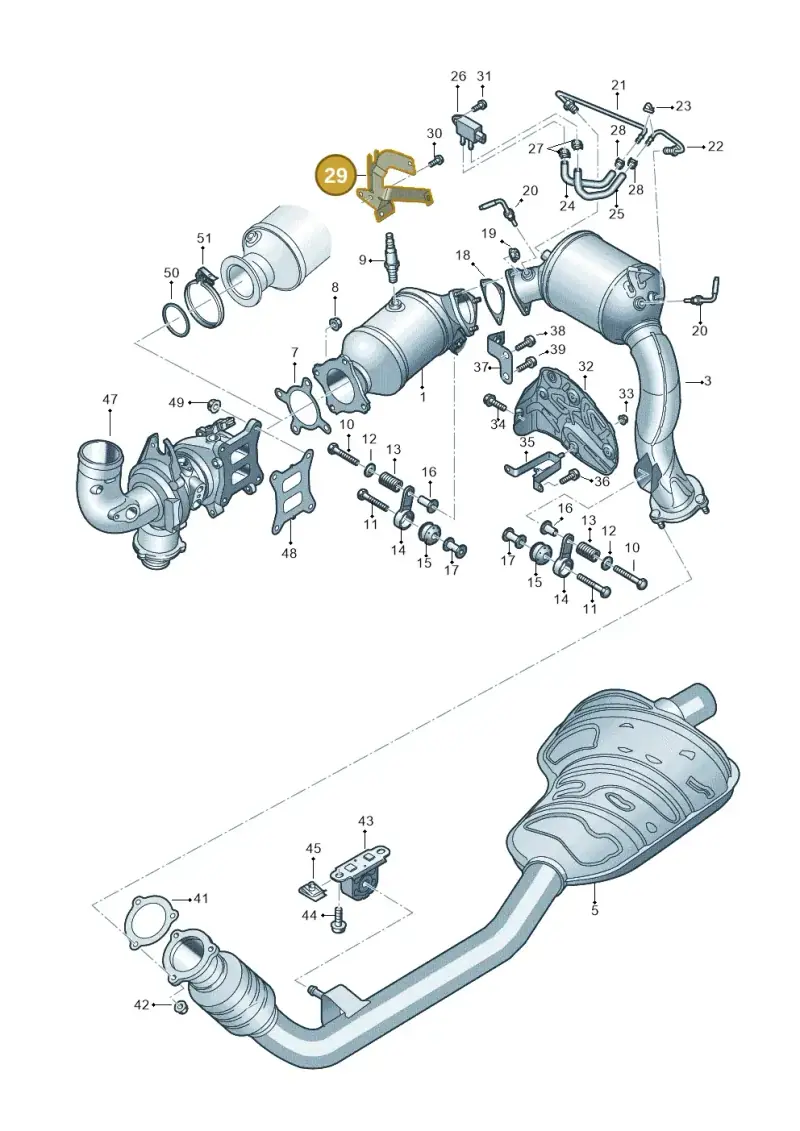 06L971502J — Audi A8 (2017-2025) diagram 896253530, position 29