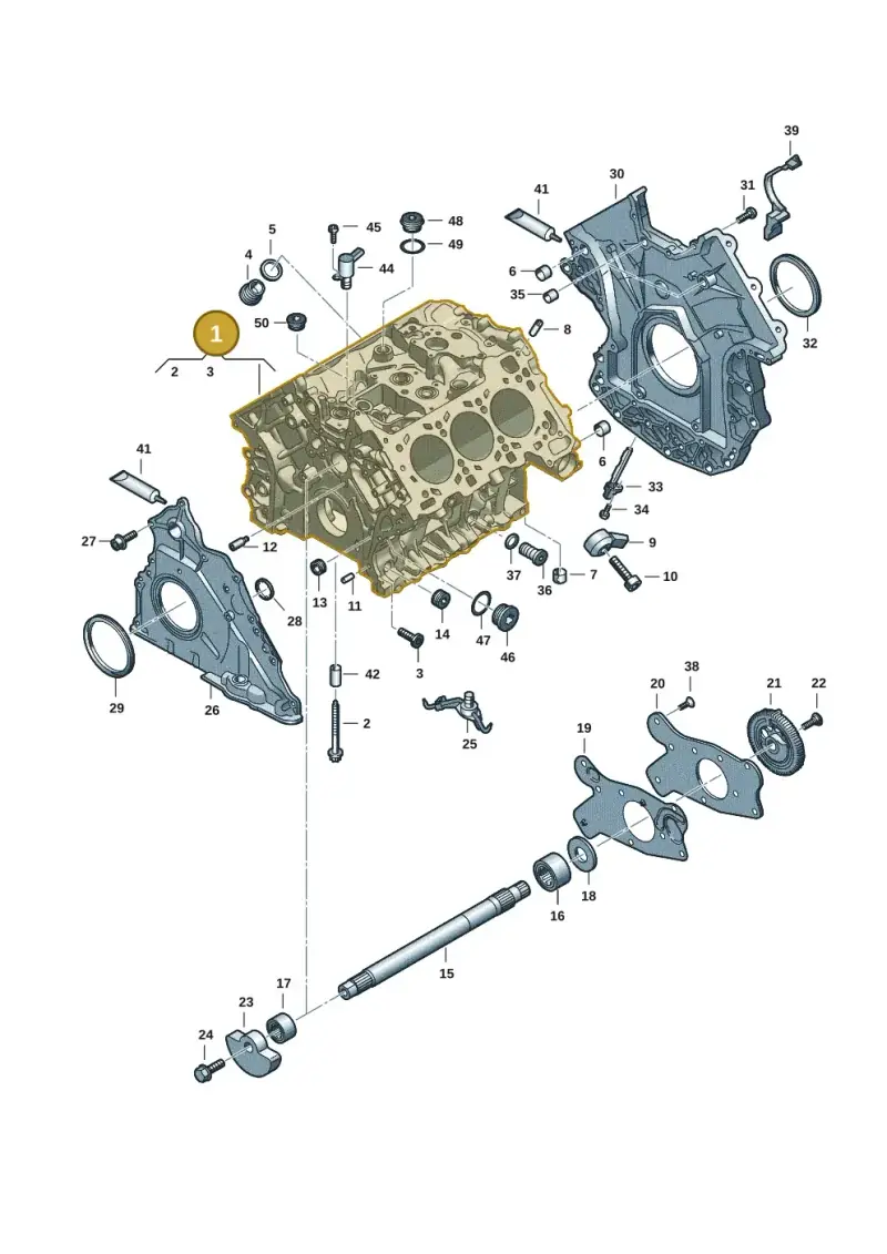 06M103011FN — Audi A5 Limousine (2024-2025) diagram 849103180, position 1