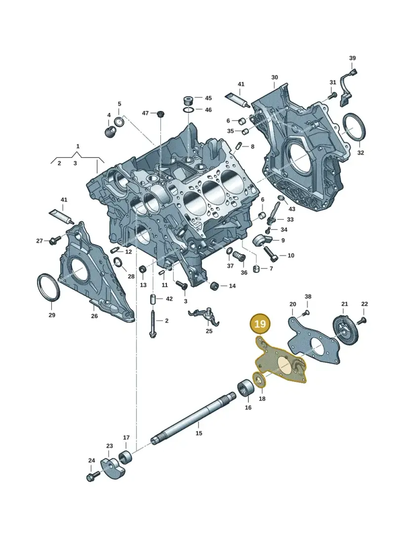 06M103147E — Audi Q8 Quattro 3,0 (2018-) diagram 849103183, position 19