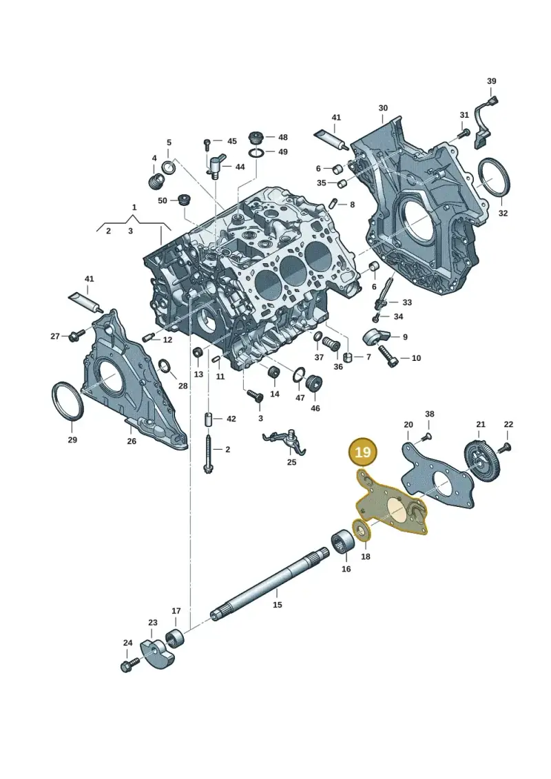 06M103147E — Audi A5 Limo 2.0 (2024-) diagram 849103182, position 19