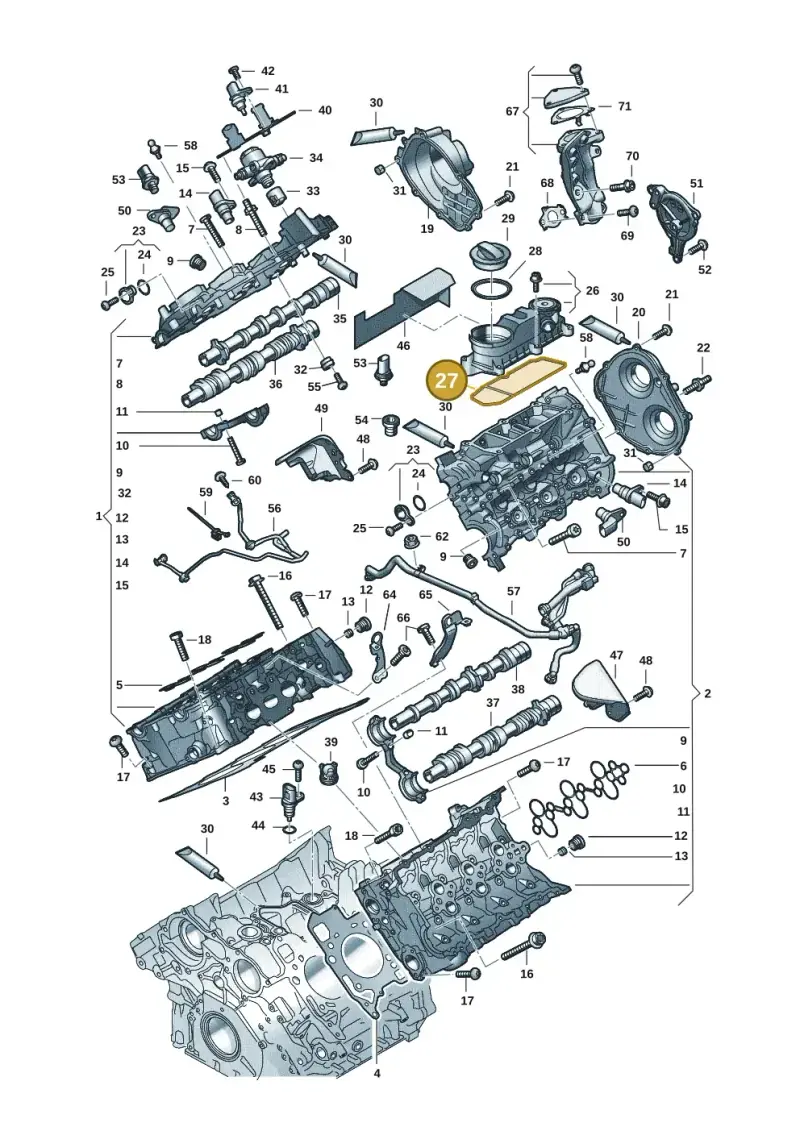 06M103517H — Audi A5 Limousine (2024-2025) diagram 849103330, position 27