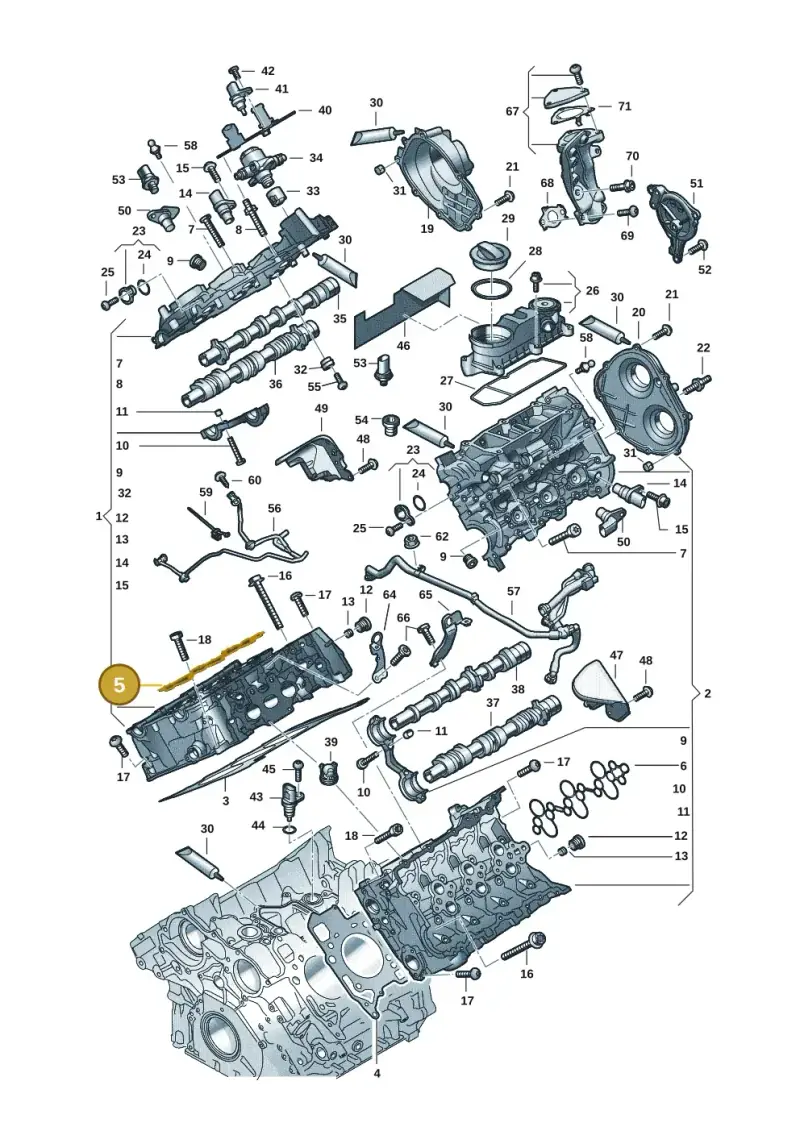 06M103650L — Audi A5 Limousine (2024-2025) diagram 849103330, position 5