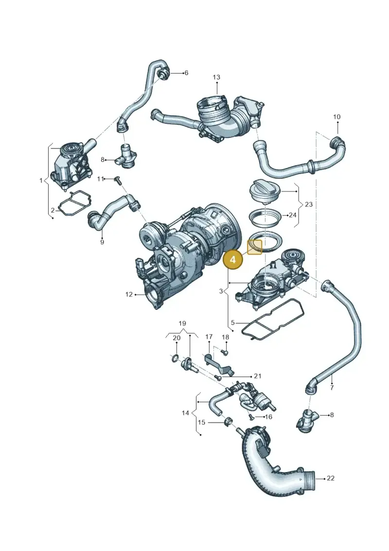 06M103727A — Audi RS6 Avant (2019-) diagram 838103048, position 4