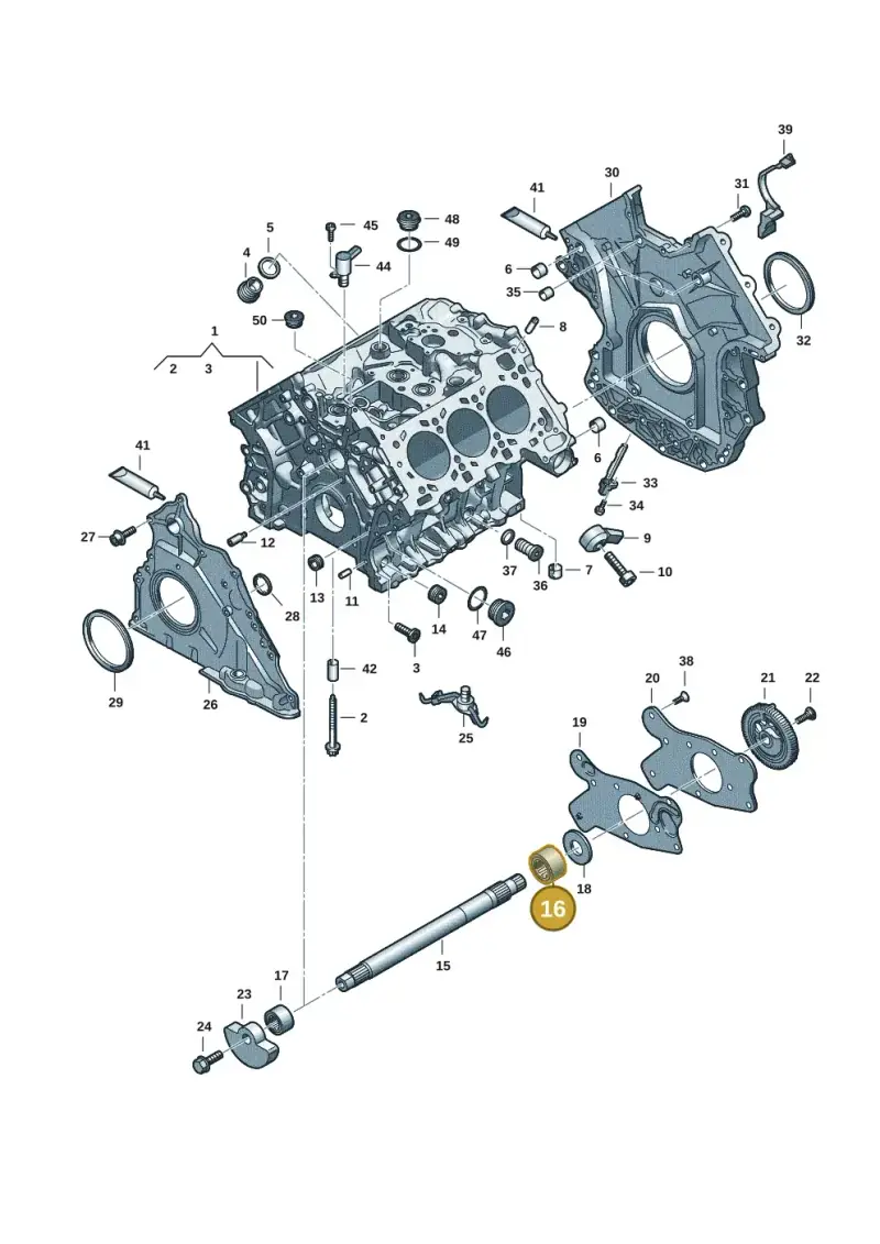 06M103869F — Audi A5 Limo 2.0 (2024-) diagram 849103182, position 16