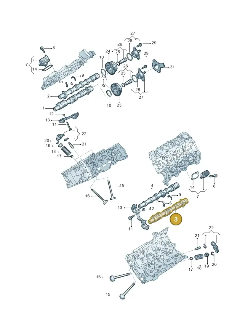 06M109003CP — Audi A6 L 2.0 (2018-) diagram 577109018, position 3