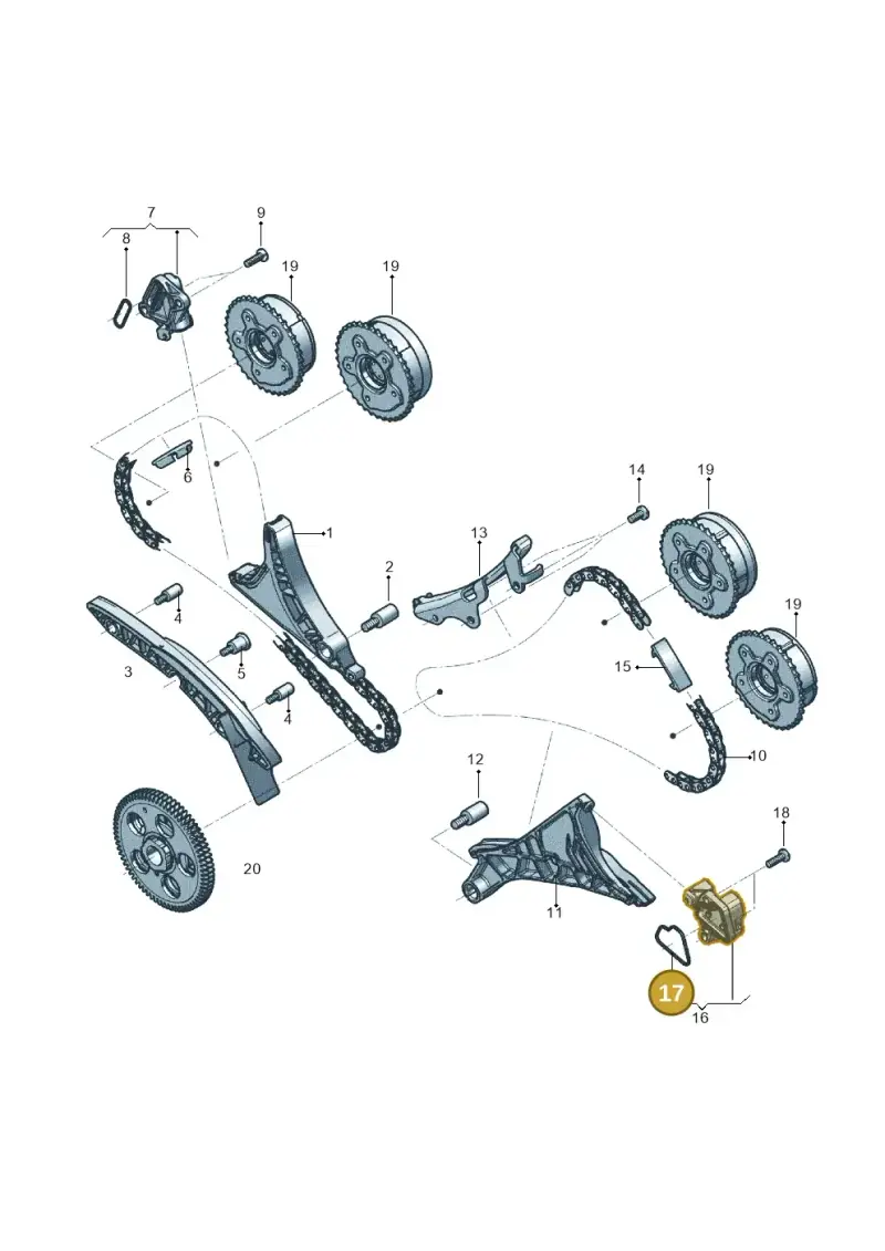 06M109139B — Audi RS6 Avant (2019-) diagram 819109600, position 17
