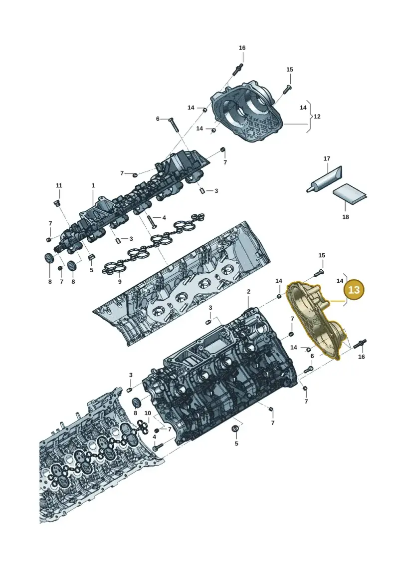 06M109285F — Audi RS6 Avant (2019-) diagram 819103271, position 13