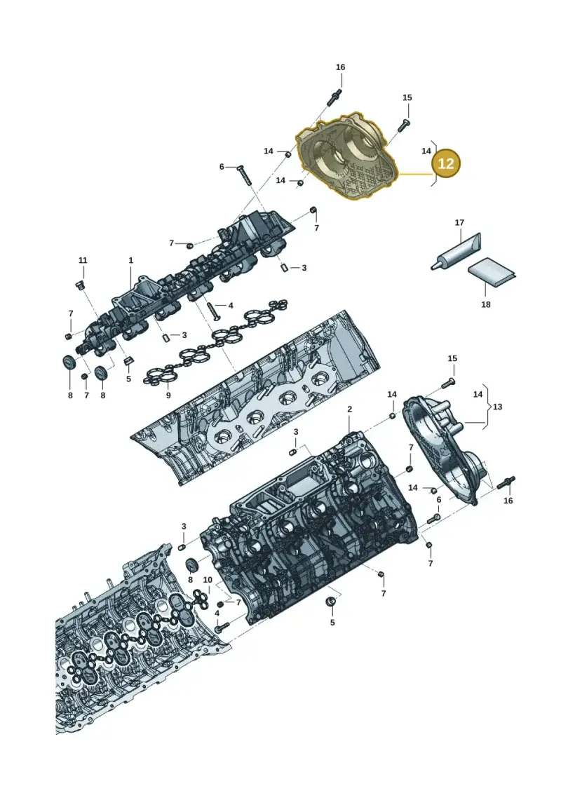 06M109286F — Audi RS6 Avant (2019-) diagram 819103271, position 12
